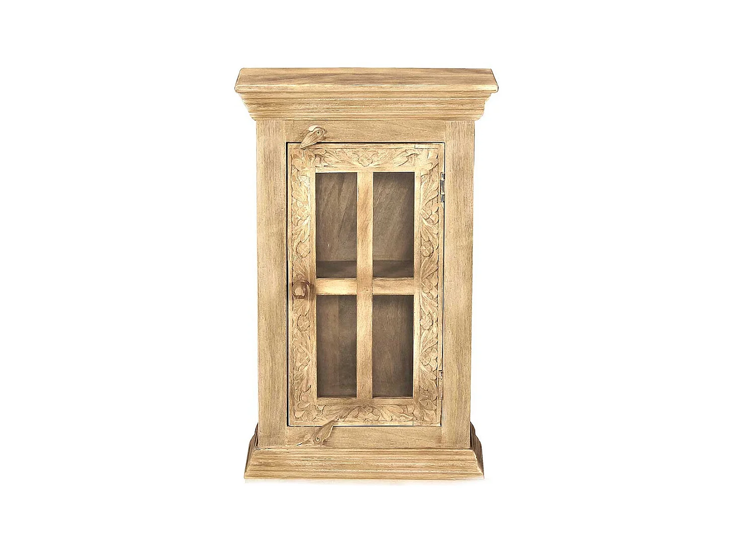 Bad Hängeschrank aus Mangobaum Massivholz handgearbeitet