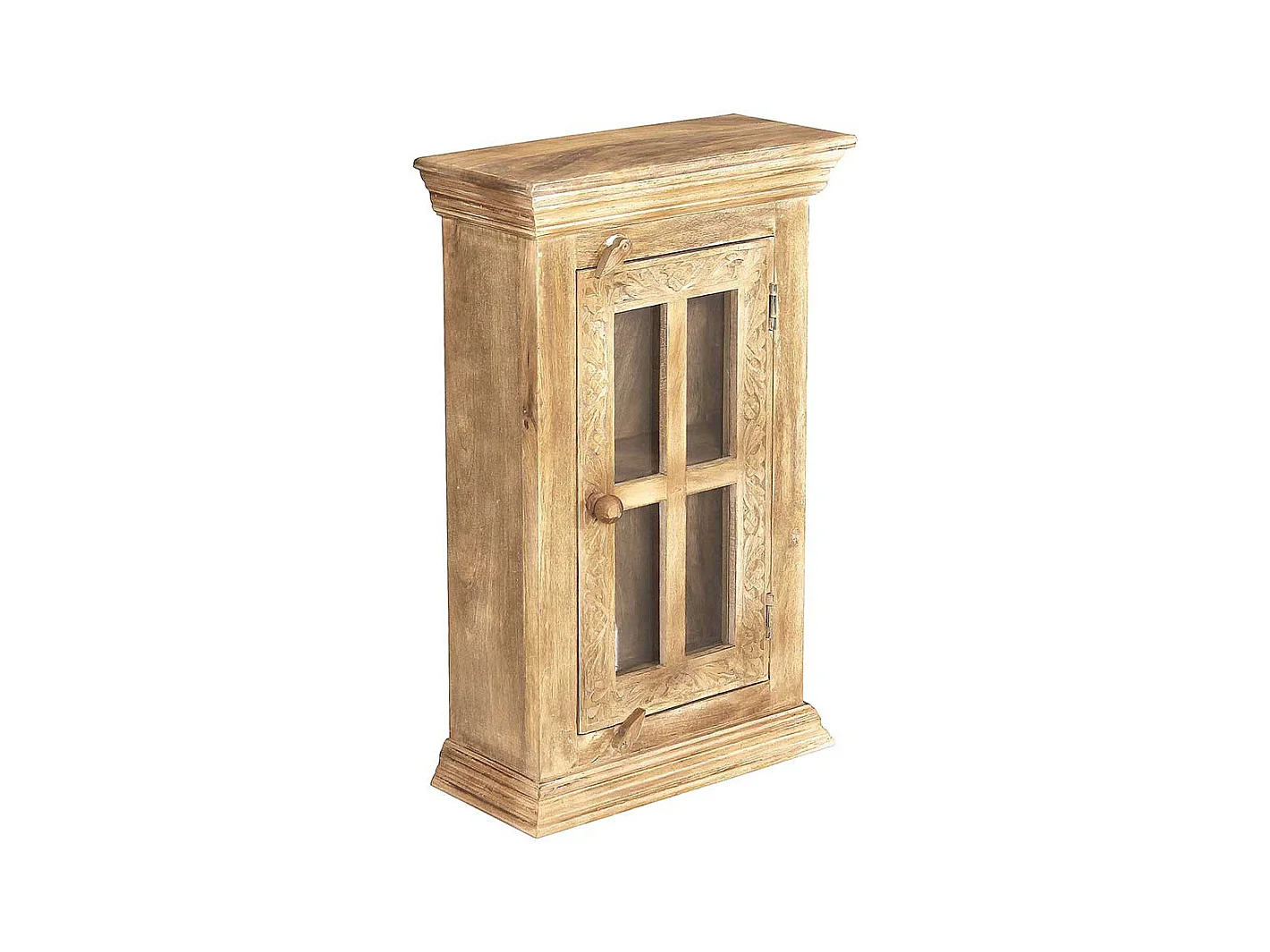 Bad Hängeschrank aus Mangobaum Massivholz handgearbeitet