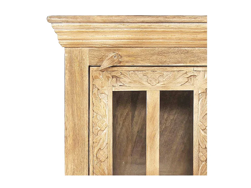 Bad Hängeschrank aus Mangobaum Massivholz handgearbeitet