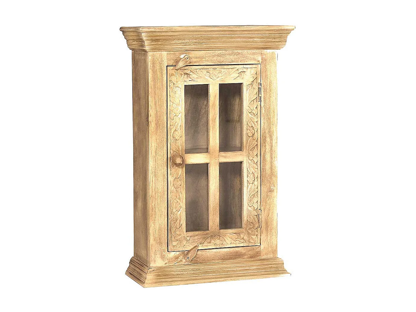 Bad Hängeschrank aus Mangobaum Massivholz handgearbeitet