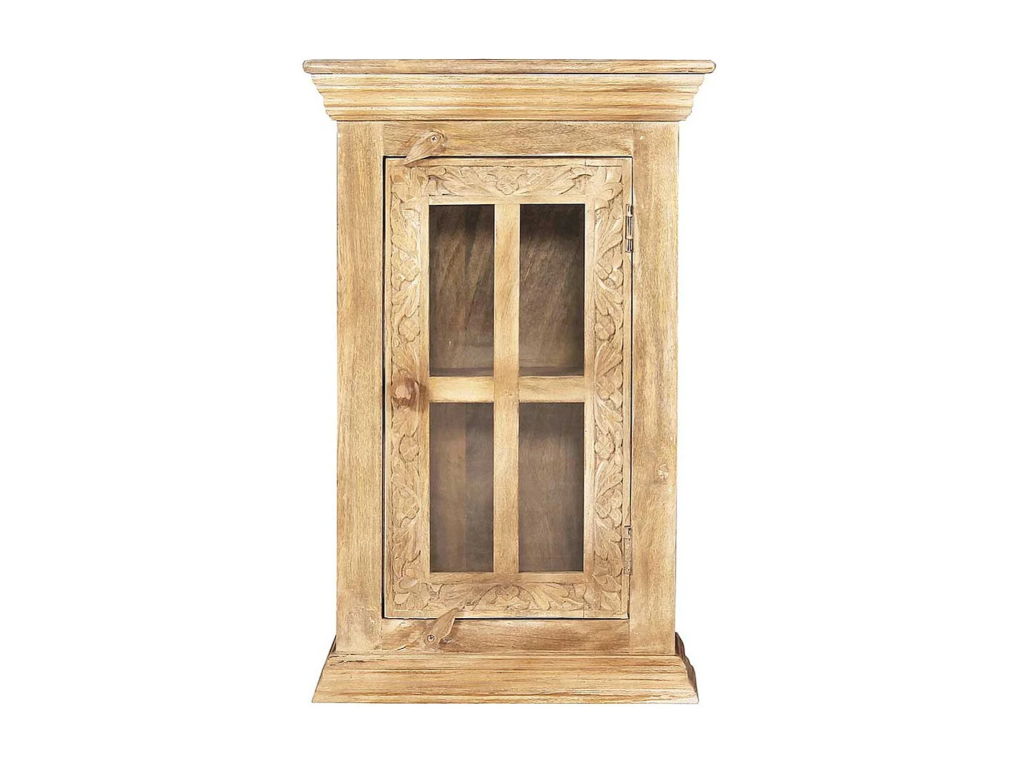 Bad Hängeschrank aus Mangobaum Massivholz handgearbeitet