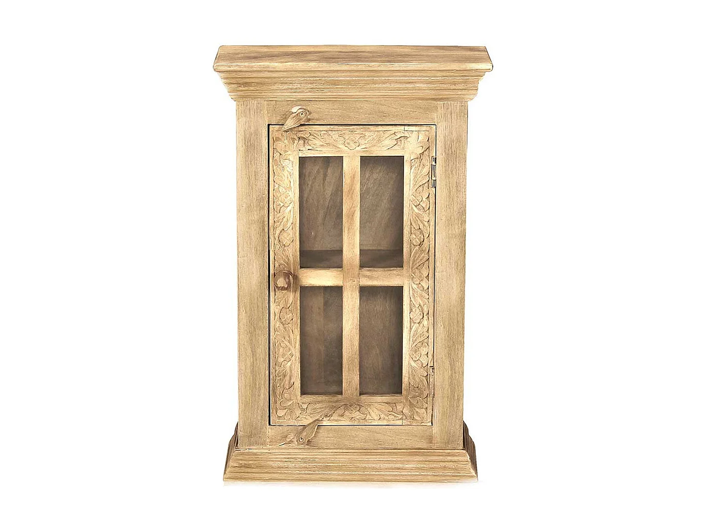 Bad Hängeschrank aus Mangobaum Massivholz handgearbeitet