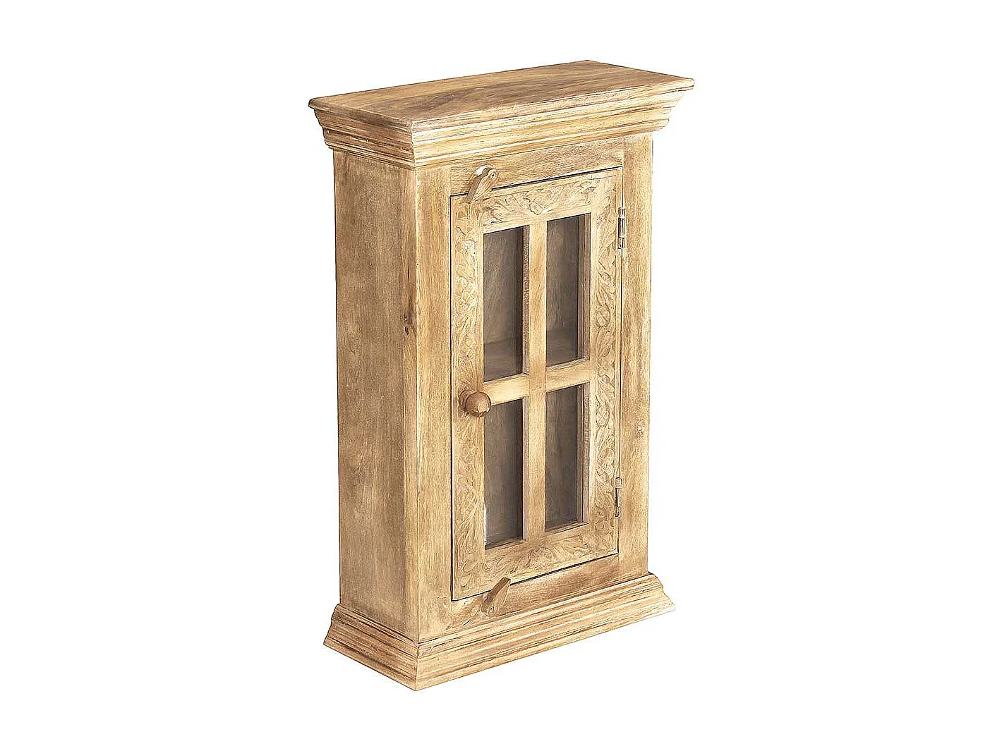 Bad Hängeschrank aus Mangobaum Massivholz handgearbeitet