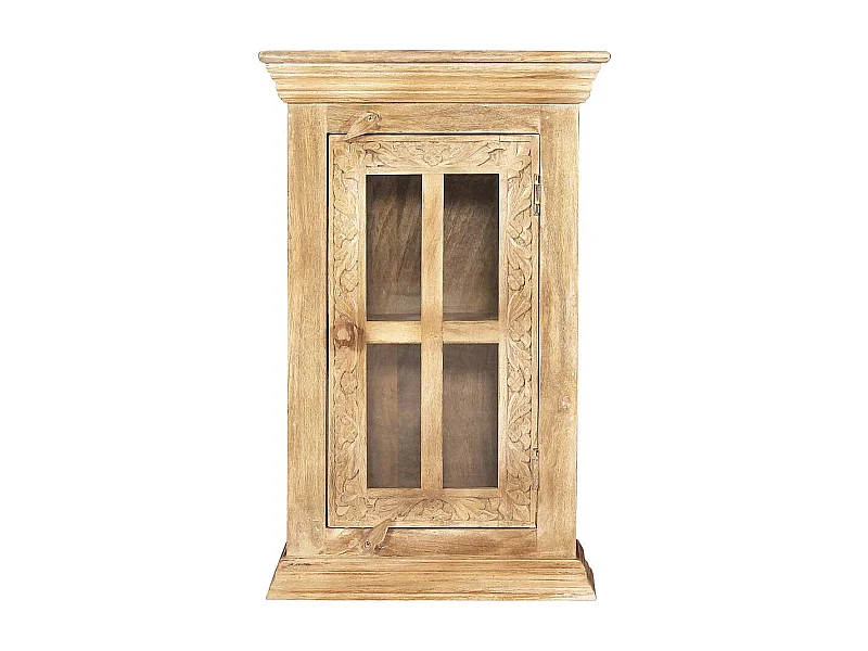 Bad Hängeschrank aus Mangobaum Massivholz handgearbeitet