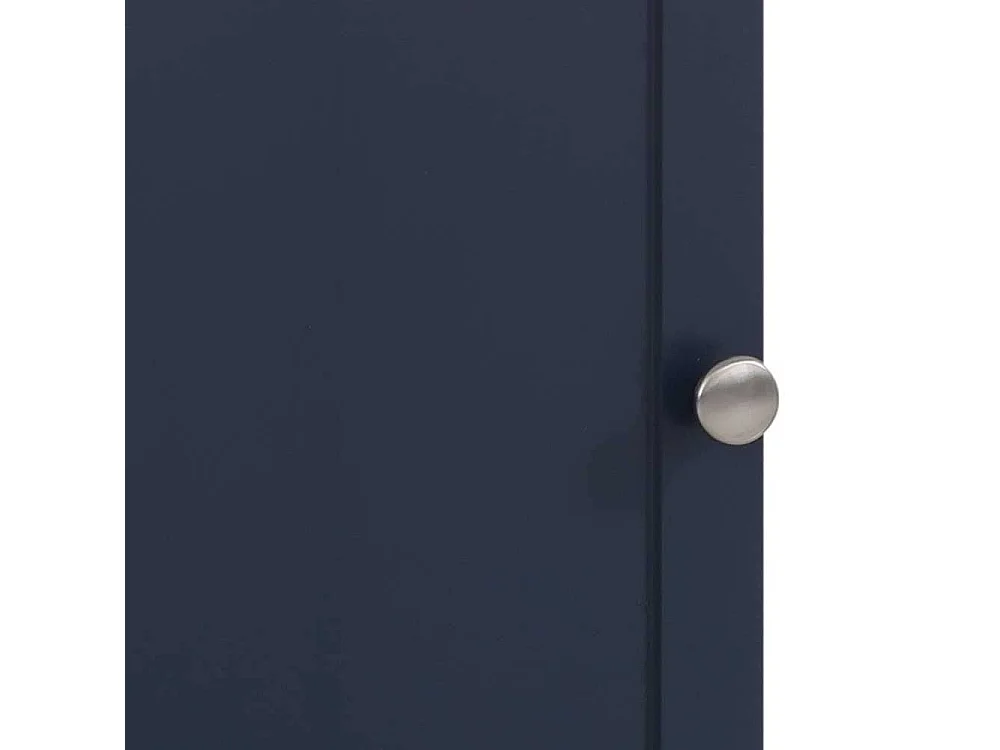 Badeschrank in Dunkelblau offenen Fächern