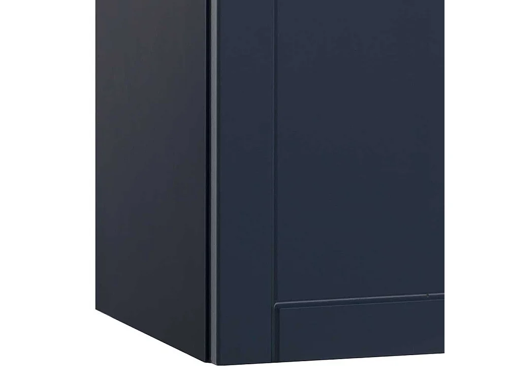 Badeschrank in Dunkelblau offenen Fächern