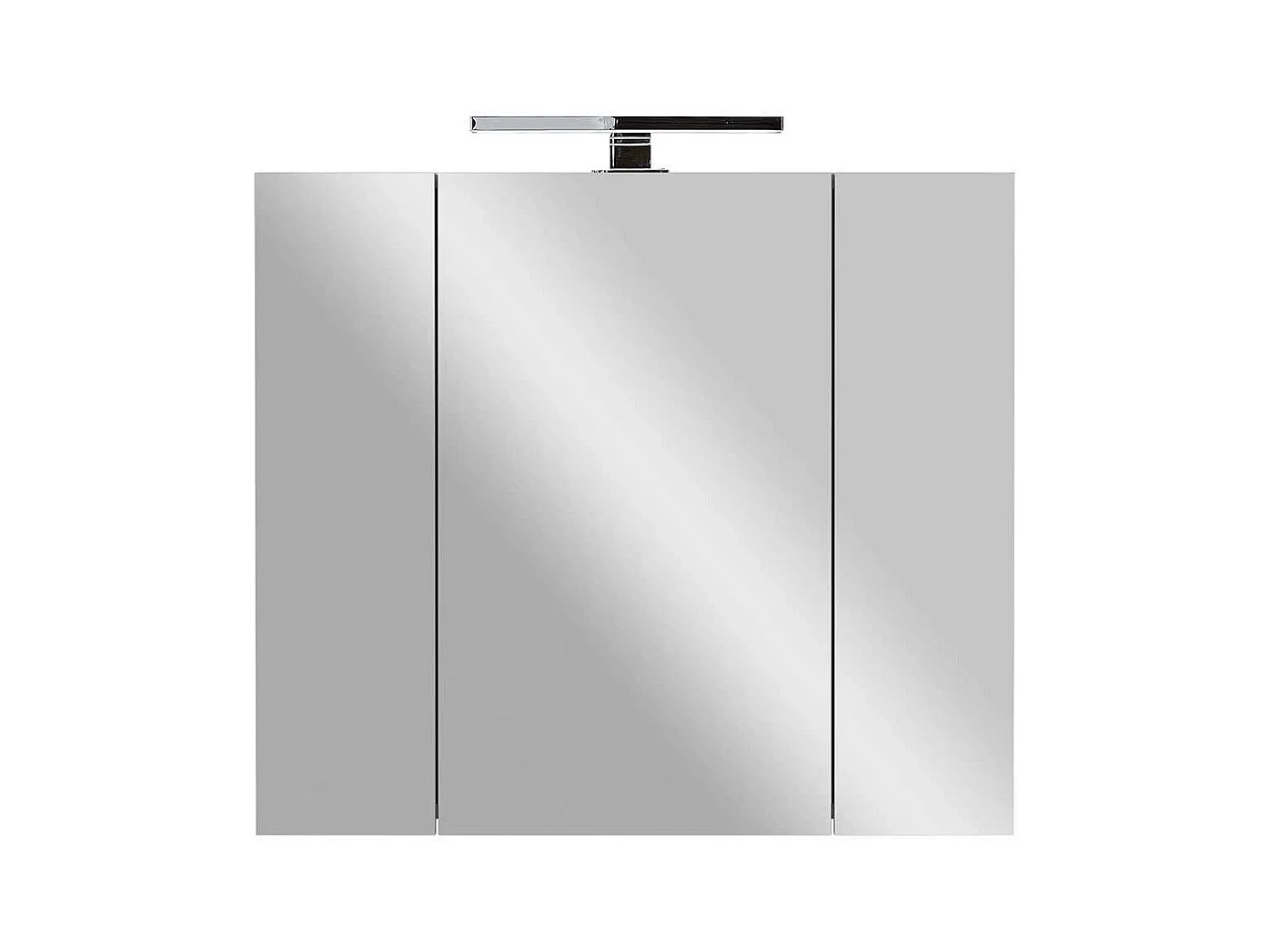 LED Spiegelschrank mit Steckdose innen 76 cm breit 71 cm hoch