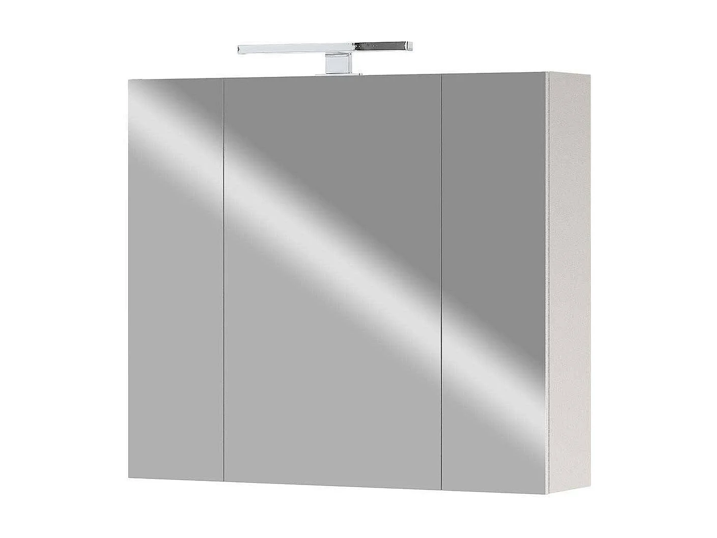 LED Spiegelschrank mit Steckdose innen 76 cm breit 71 cm hoch