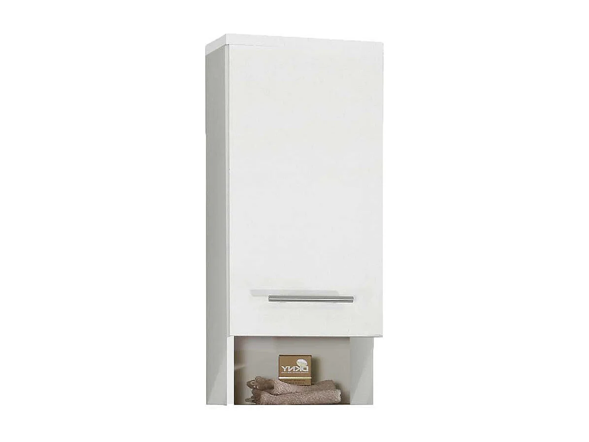 Bad Oberschrank mit offenem Fach Weiß