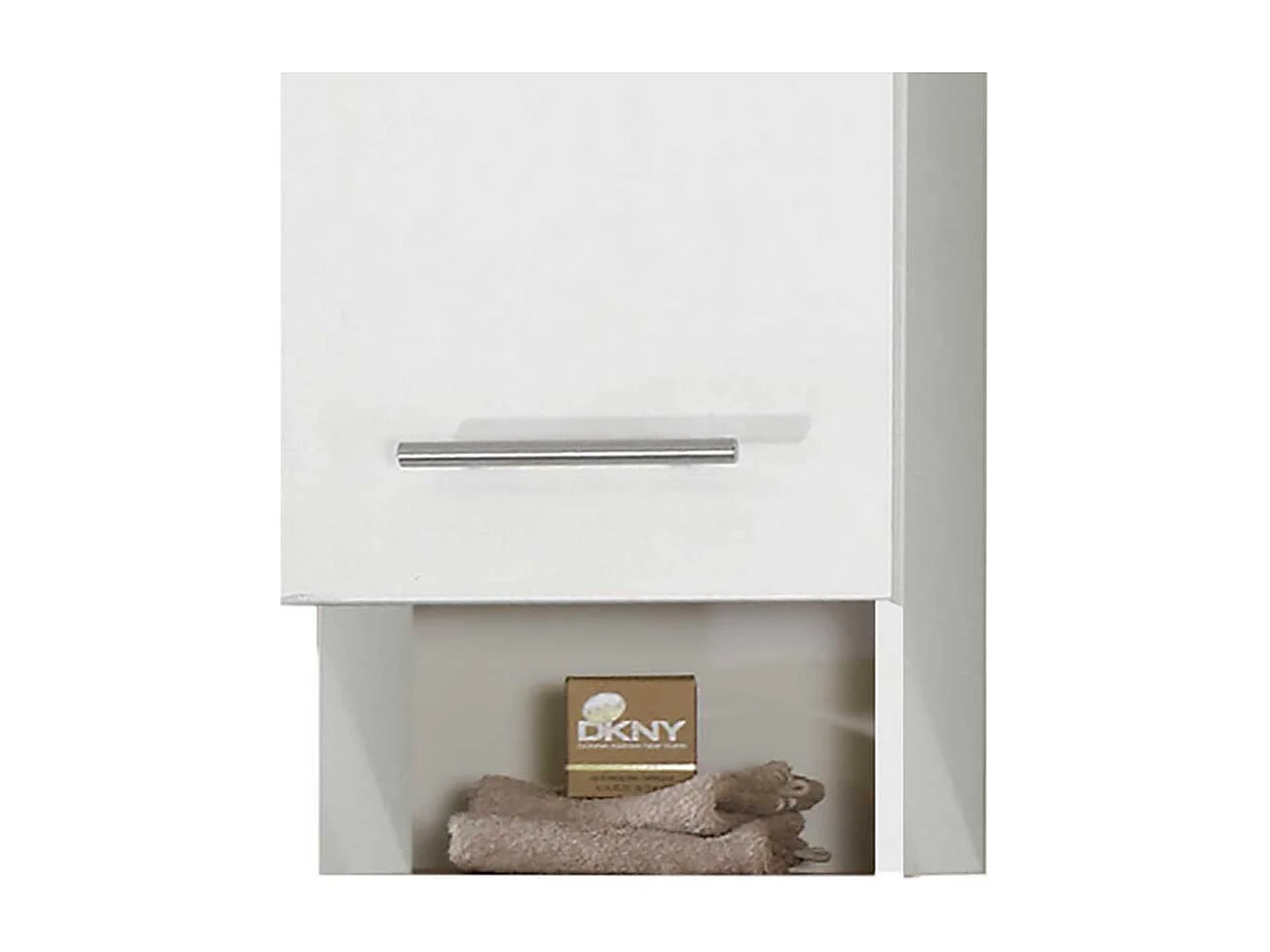 Bad Oberschrank mit offenem Fach Weiß