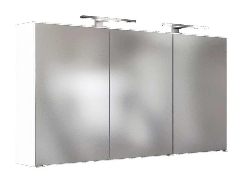 Design Spiegelschrank in Weiß 120 cm breit