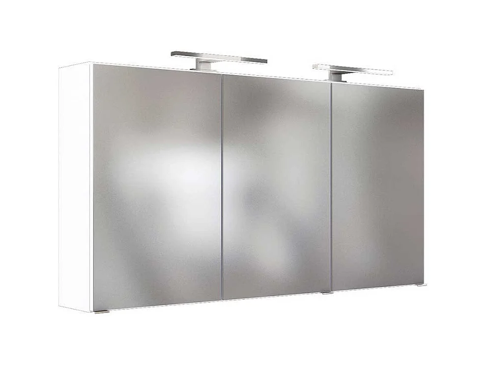 Design Spiegelschrank in Wei� 120 cm breit