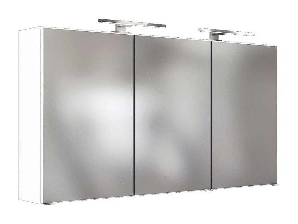 Design Spiegelschrank in Weiß 120 cm breit