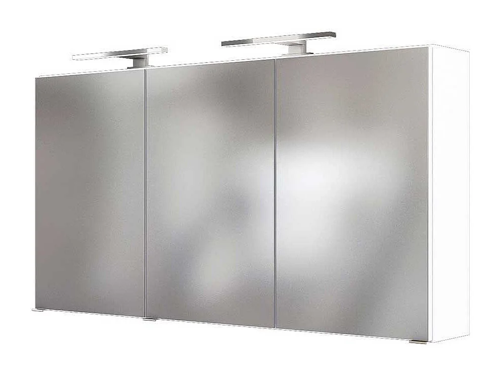 Design Spiegelschrank in Weiß 120 cm breit