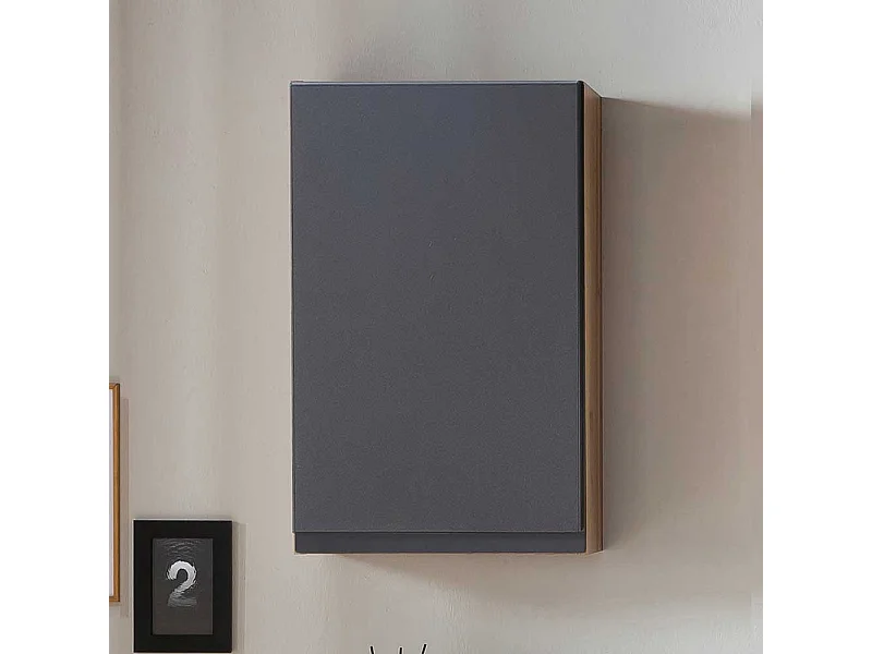 Badezimmer Schrank hängend in Wildeichefarben Dunkelgrau