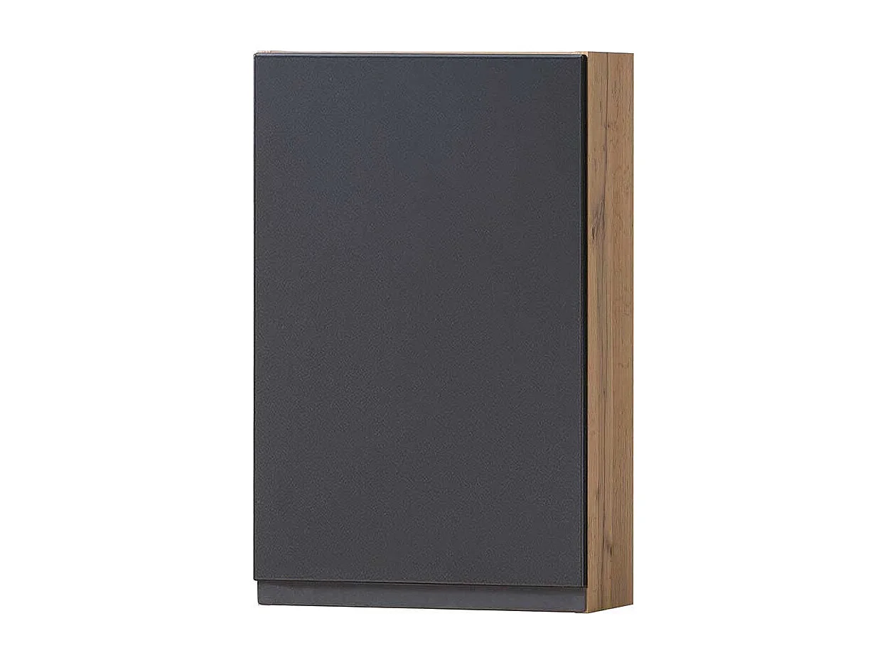 Badezimmer Schrank hängend in Wildeichefarben Dunkelgrau