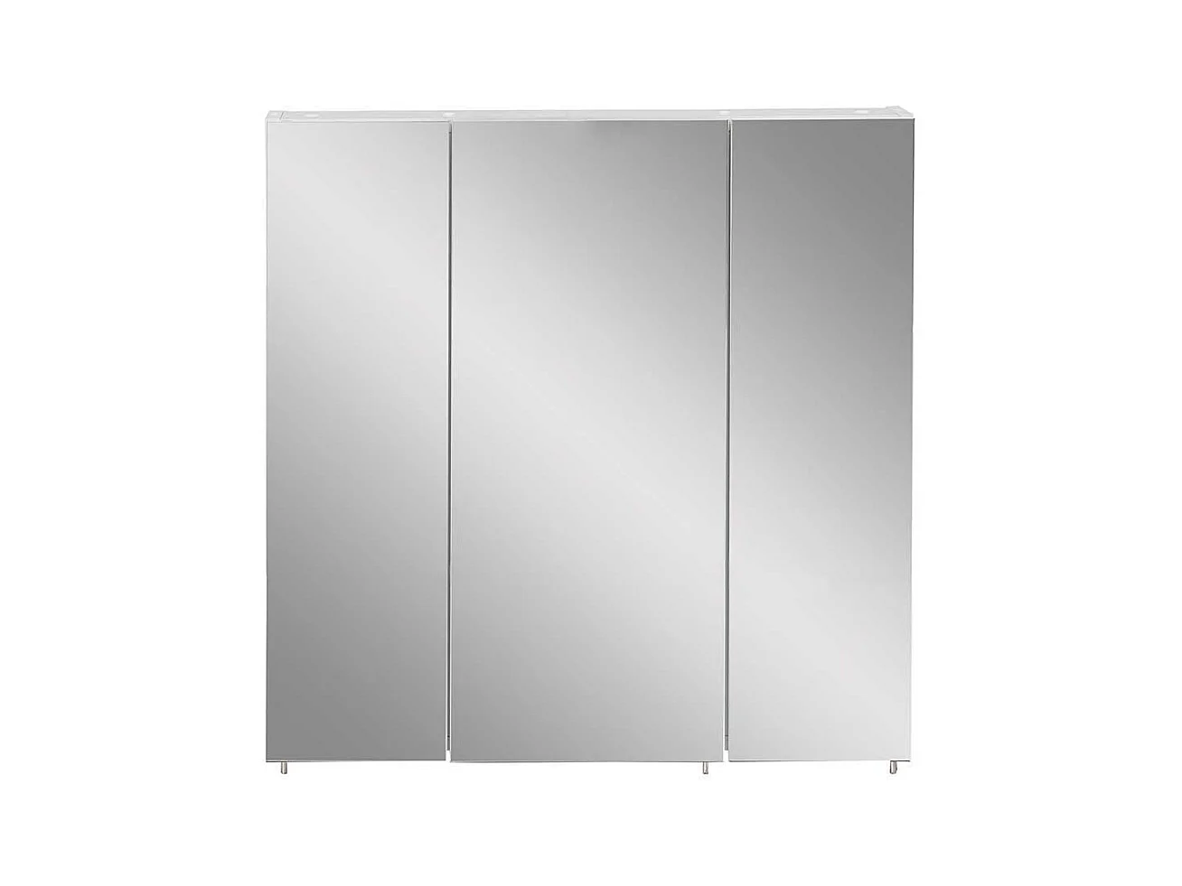 3 türiger Spiegelschrank in Weiß Made in Germany