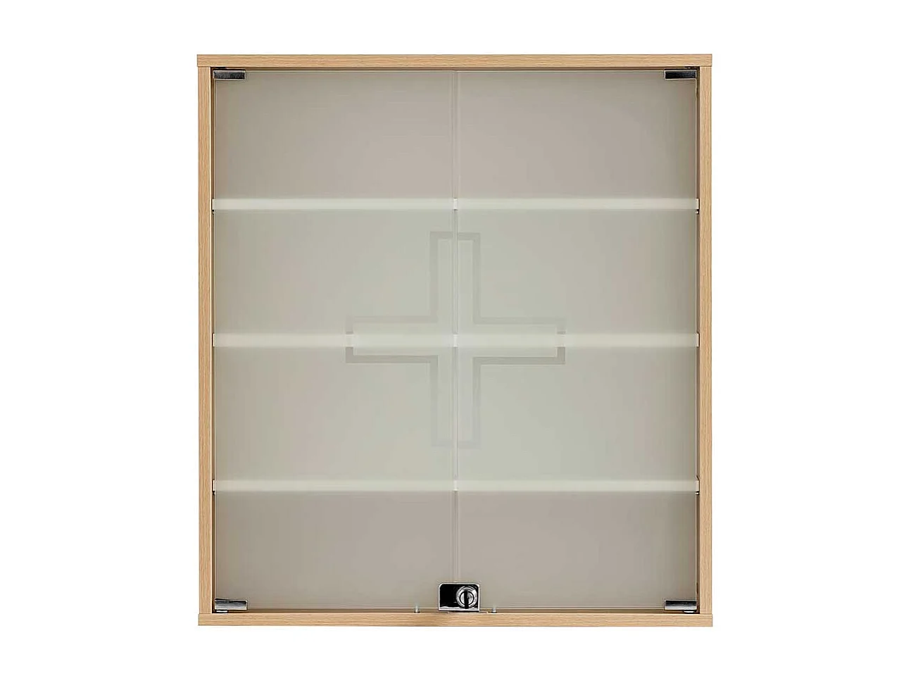 Medikamentenschrank mit Glastüren sicher abschließbar