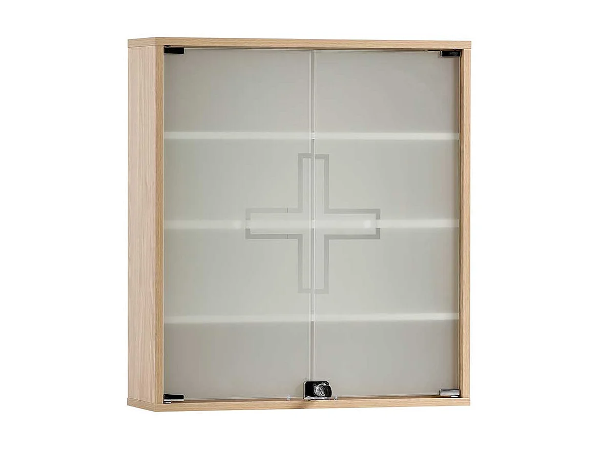 Medikamentenschrank mit Glastüren sicher abschließbar
