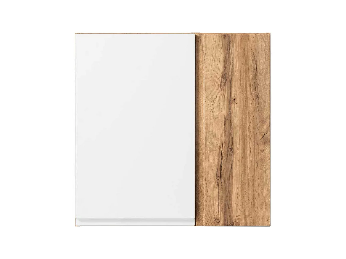 Badezimmer Hängeschrank in Weiß und Wildeichefarben Made in Germany