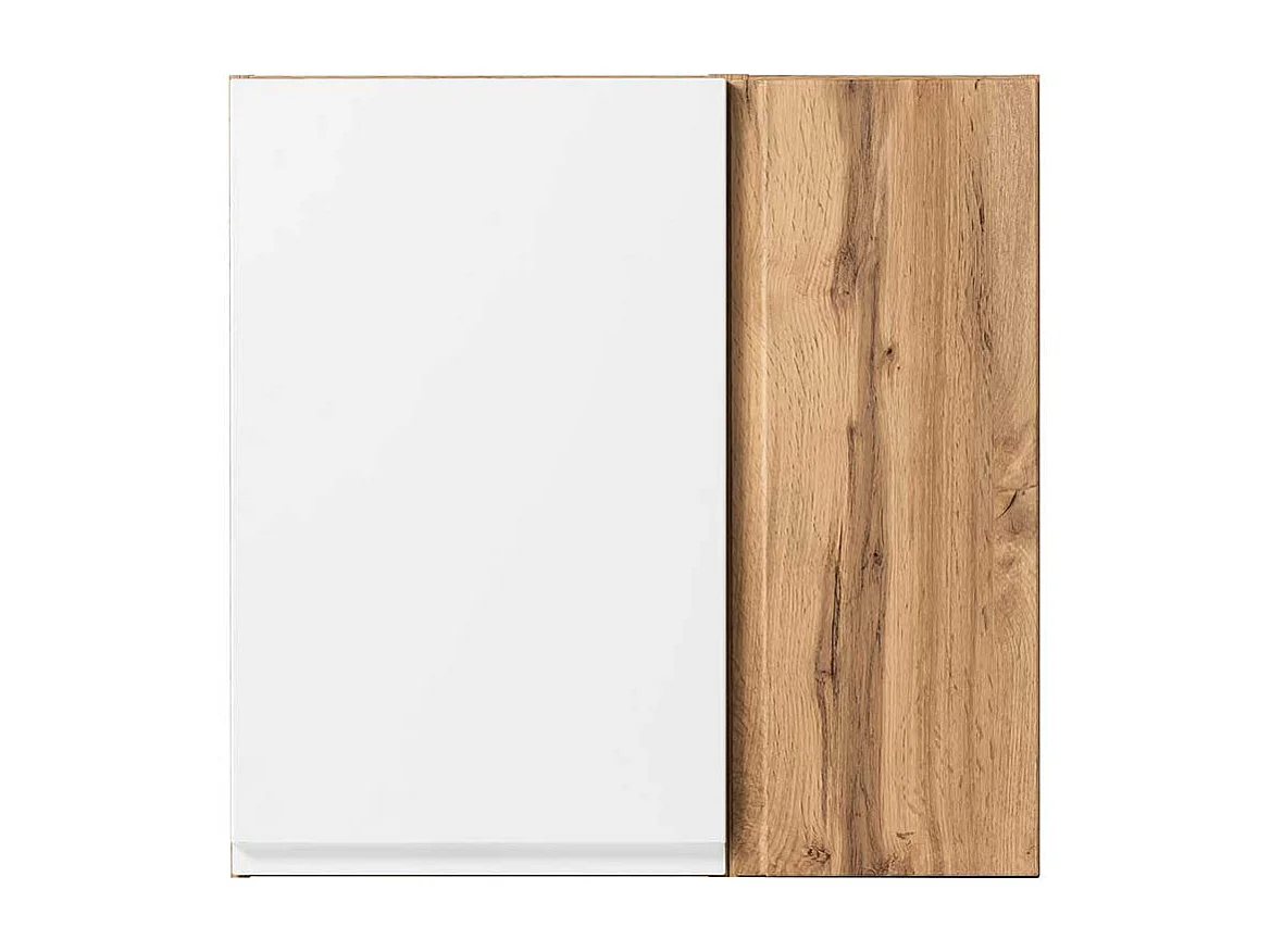 Badezimmer Hängeschrank in Weiß und Wildeichefarben Made in Germany