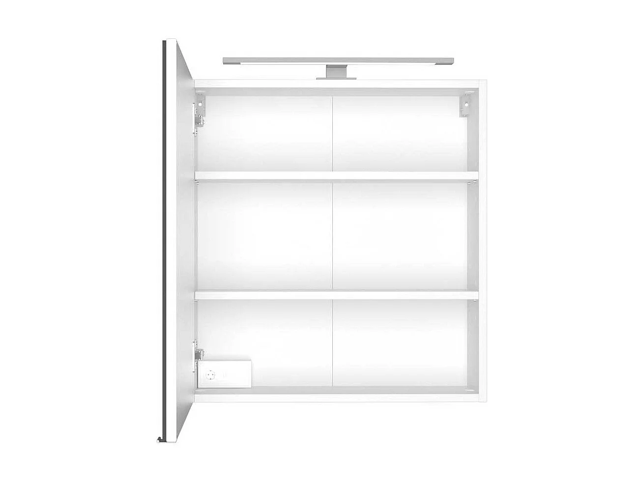 Badezimmer Spiegelschrank 1 türig Weiß