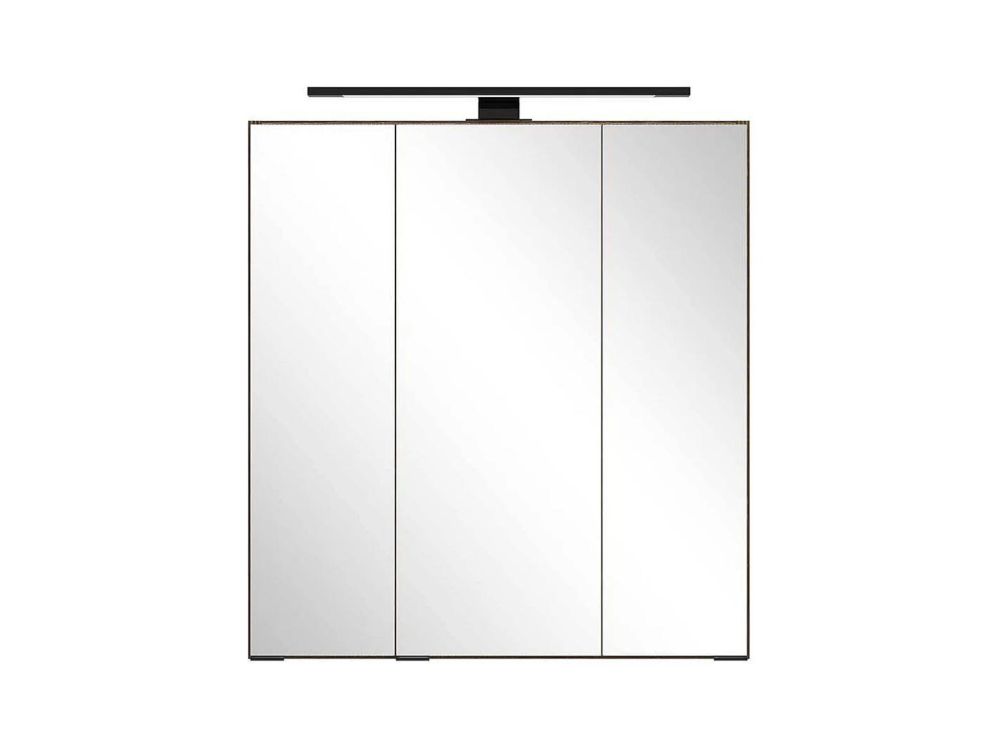 Badezimmerschrank Spiegelschrank Bad mit LED Beleuchtung in Eiche dunkel