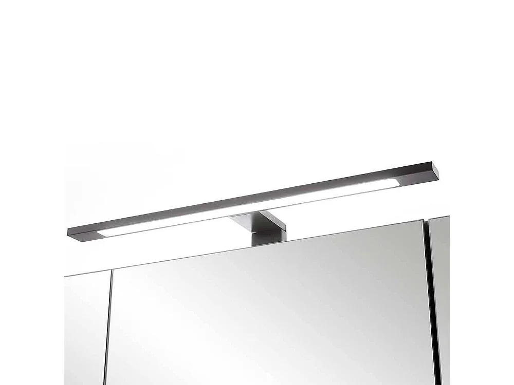 Badezimmerschrank Spiegelschrank Bad mit LED Beleuchtung in Eiche dunkel