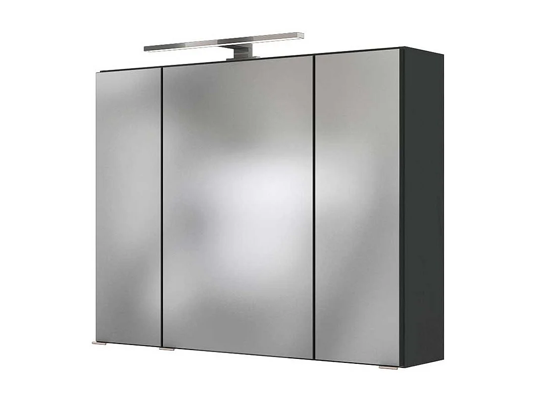 Bad Spiegelschrank in Anthrazit 3-türig