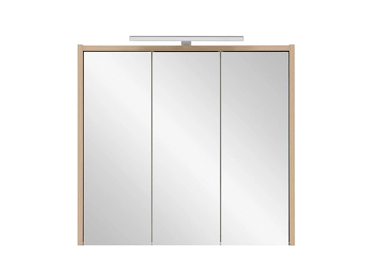 Badezimmer Spiegelschrank in Eiche hell 3 türig Made in Germany