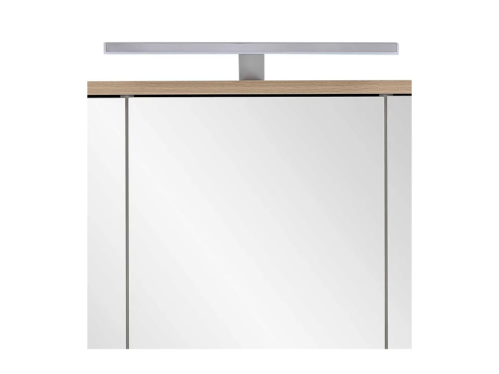 Badezimmer Spiegelschrank in Eiche hell 3 türig Made in Germany