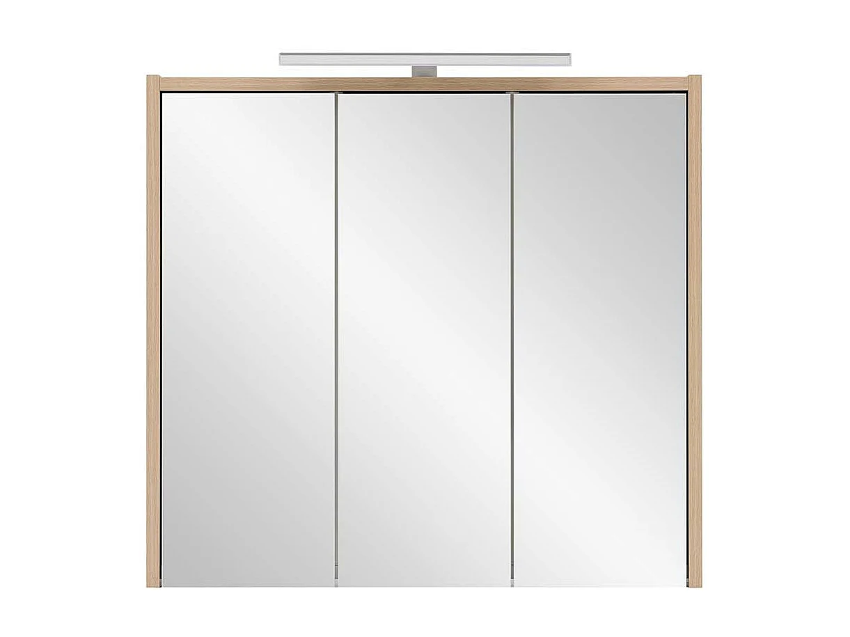 Badezimmer Spiegelschrank in Eiche hell 3 türig Made in Germany