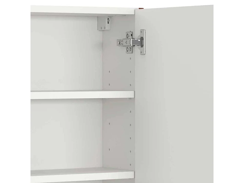 Badezimmerschrank Hängeschrank Bad in Dunkelrot 64 cm hoch