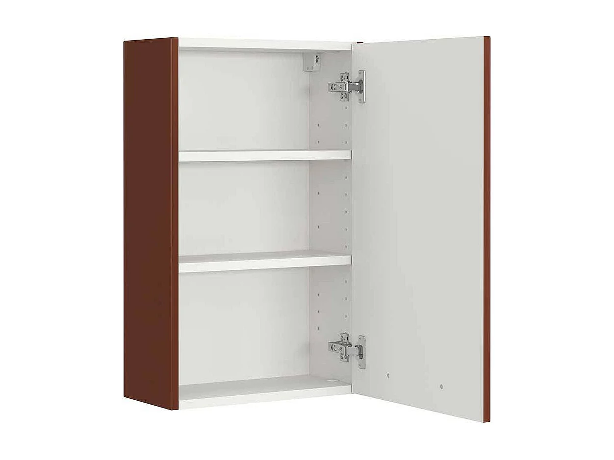 Badezimmerschrank Hängeschrank Bad in Dunkelrot 64 cm hoch