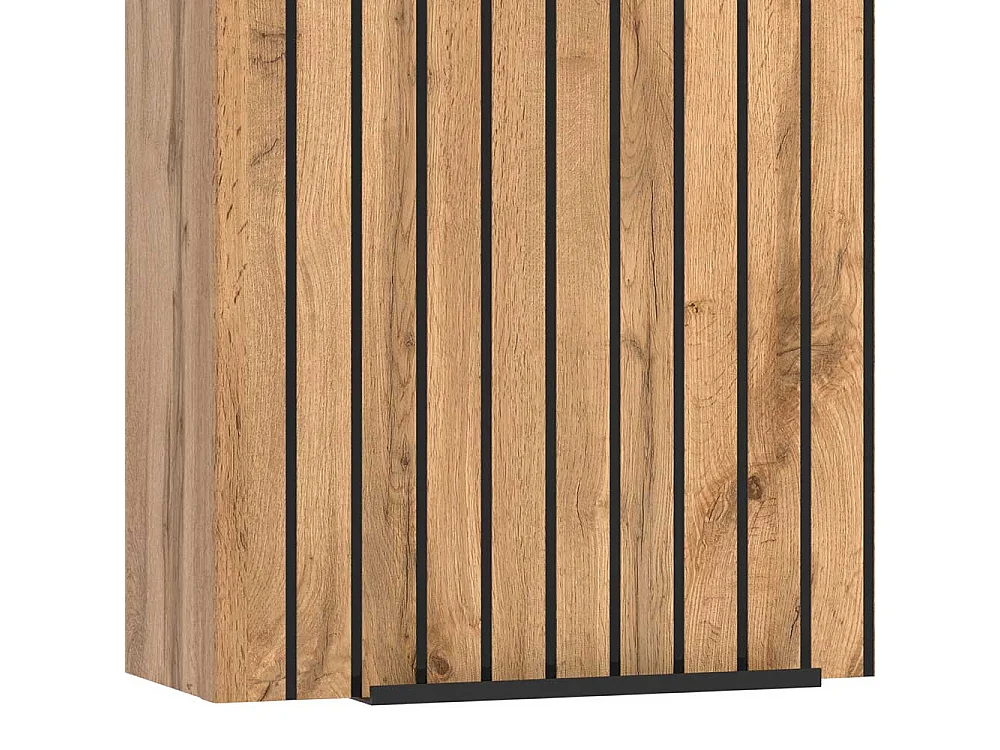 Bad Oberschrank in Wildeichefarben & Schwarz Made in Germany