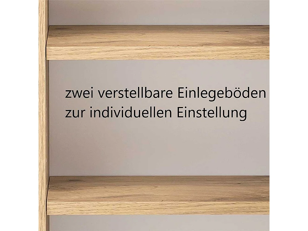 Bad Oberschrank in Wildeichefarben & Schwarz Made in Germany