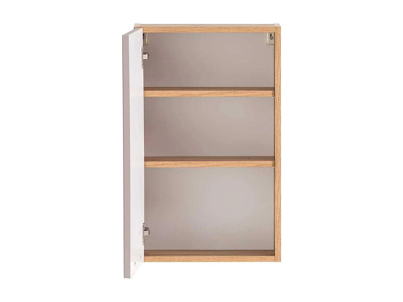 Badezimmerschrank Hängeschrank in Hellgrau mit Drehtür