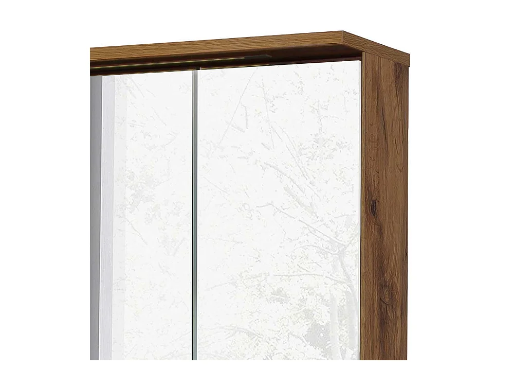 Badezimmer Spiegelschrank in Wildeichefarben 3 türig