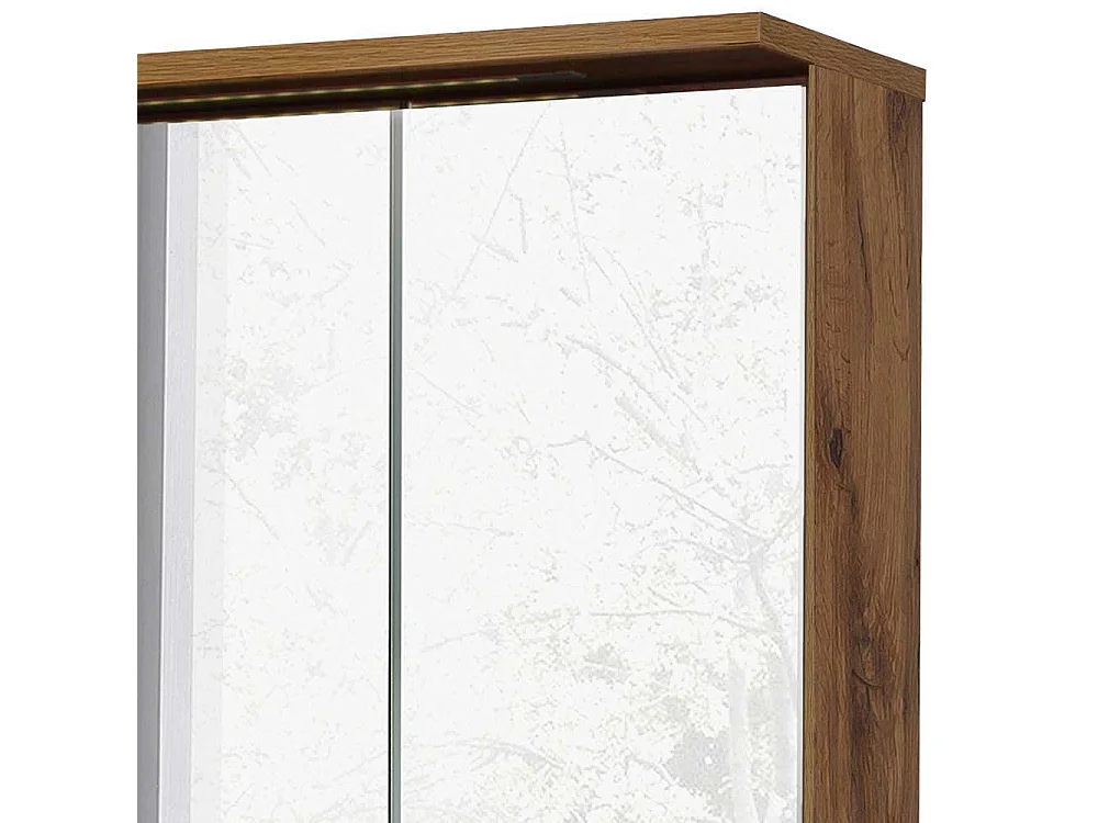 Badezimmer Spiegelschrank in Wildeichefarben 3 türig