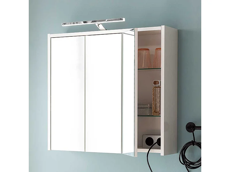 Spiegelschrank mit Beleuchtung in Weiß Made in Germany