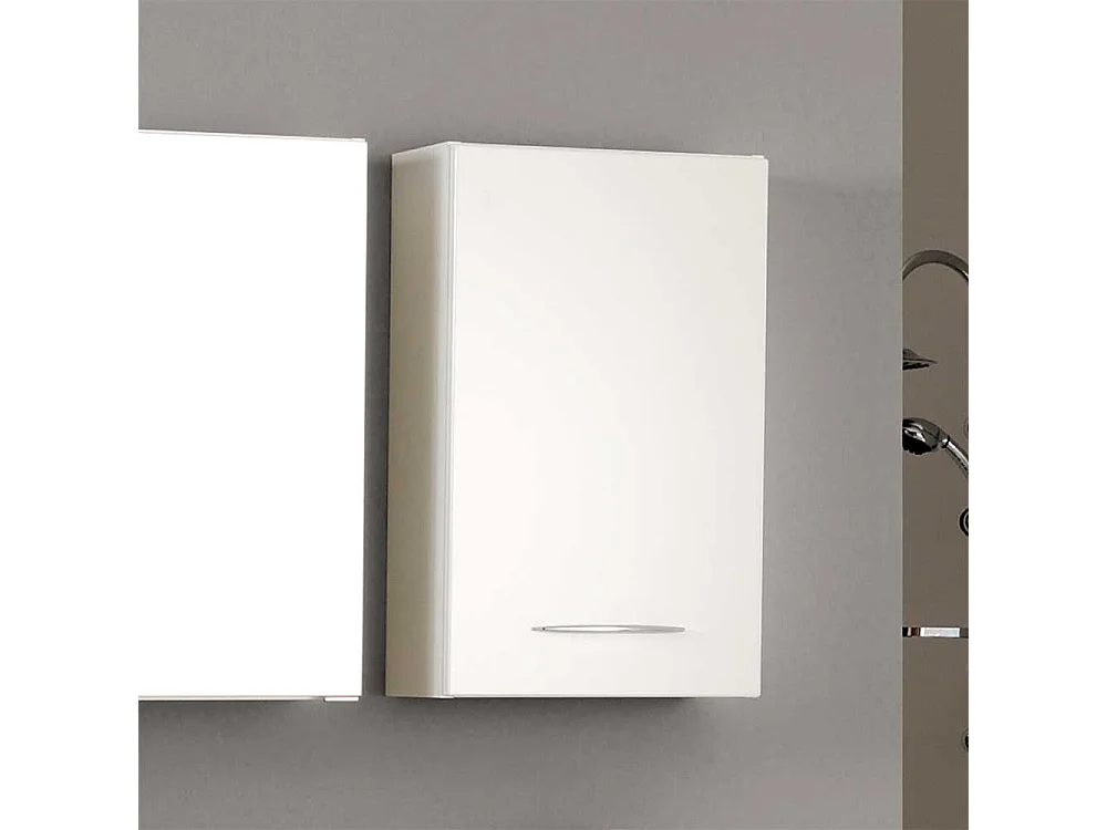 Badezimmer Hängeschrank in Hochglanz Weiß 40 cm