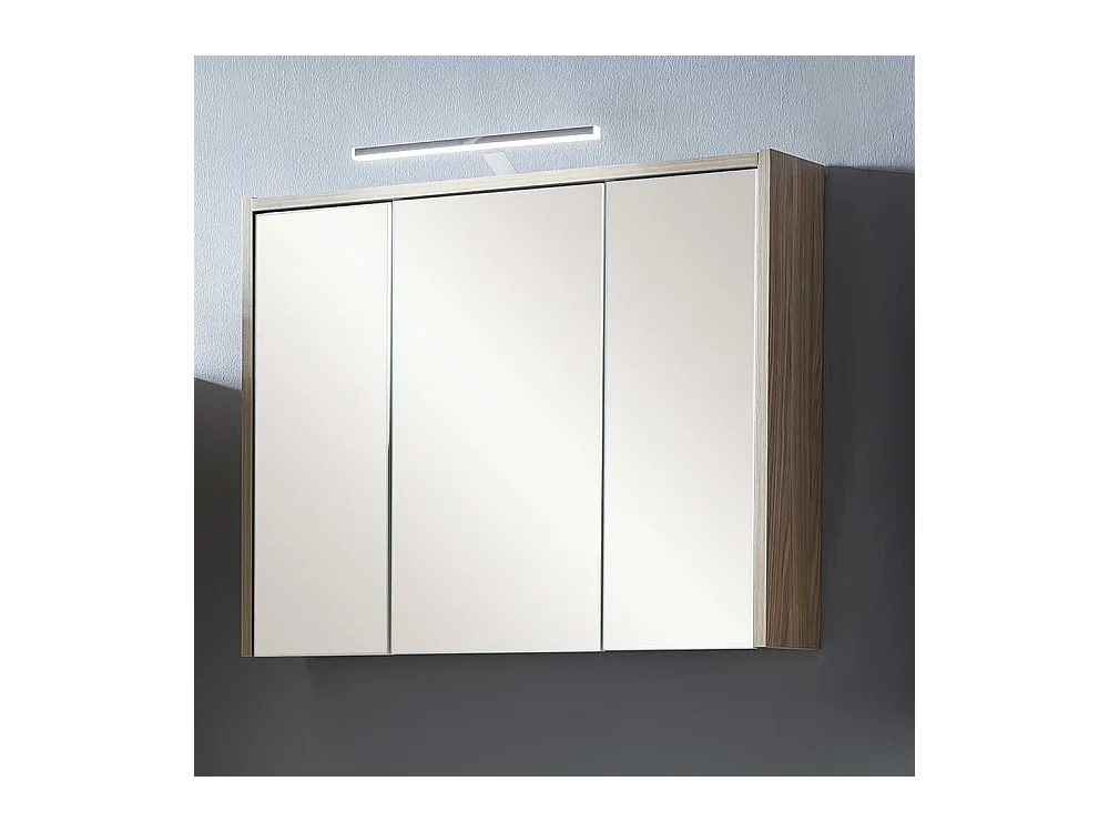 Badezimmer Spiegelschrank in Eiche hell 3 türig Made in Germany