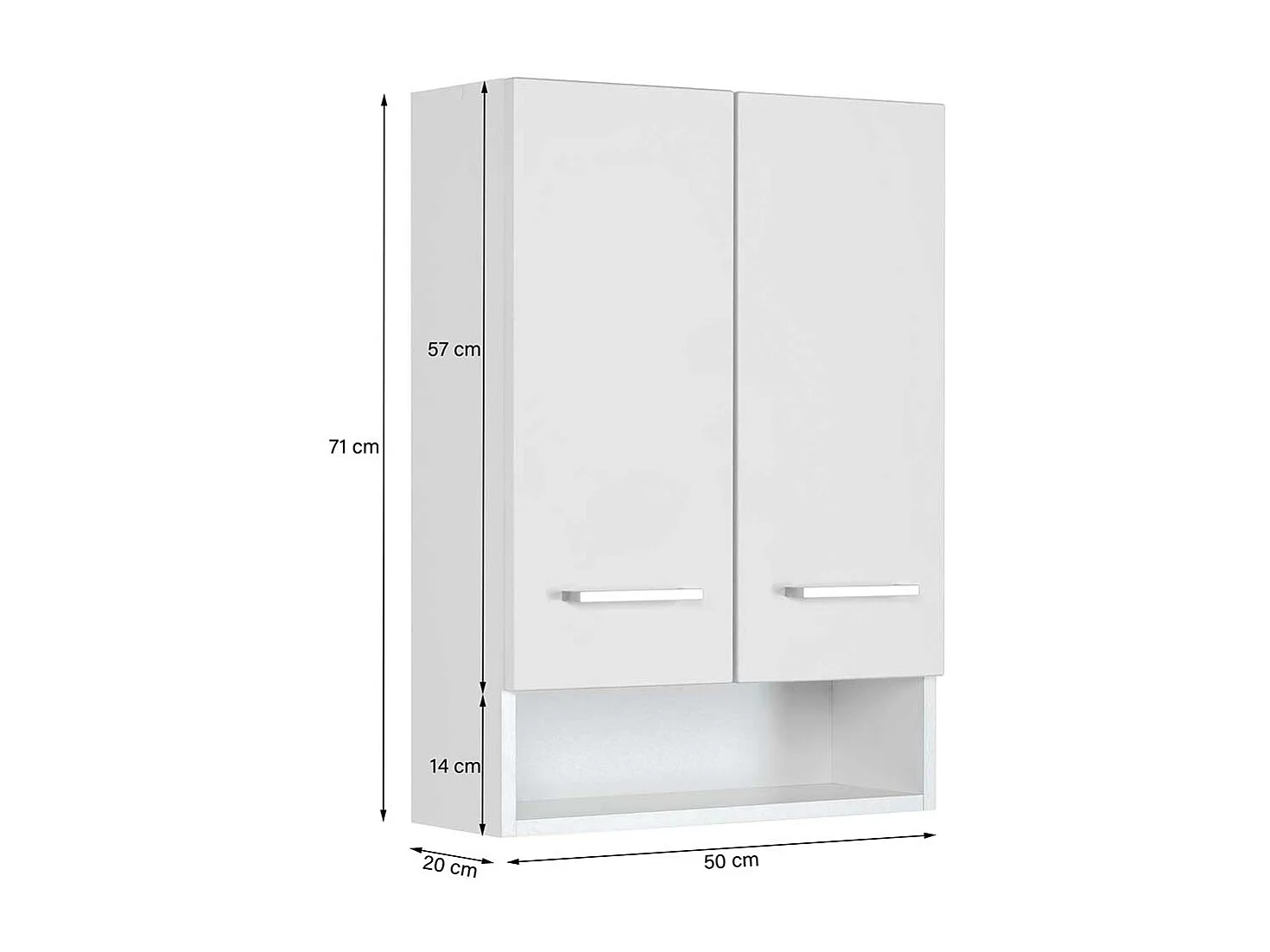 Bad Oberschrank in Grün und Weiß Made in Germany