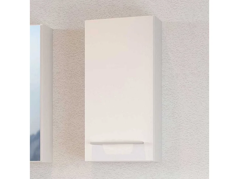 Weißer Hängeschrank für Badezimmer 30 cm breit