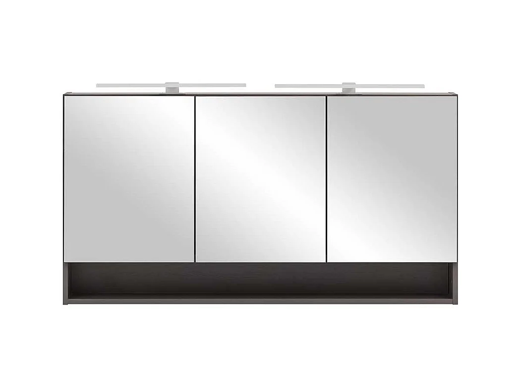 Großer Spiegelschrank mit LED Beleuchtung 120 cm breit