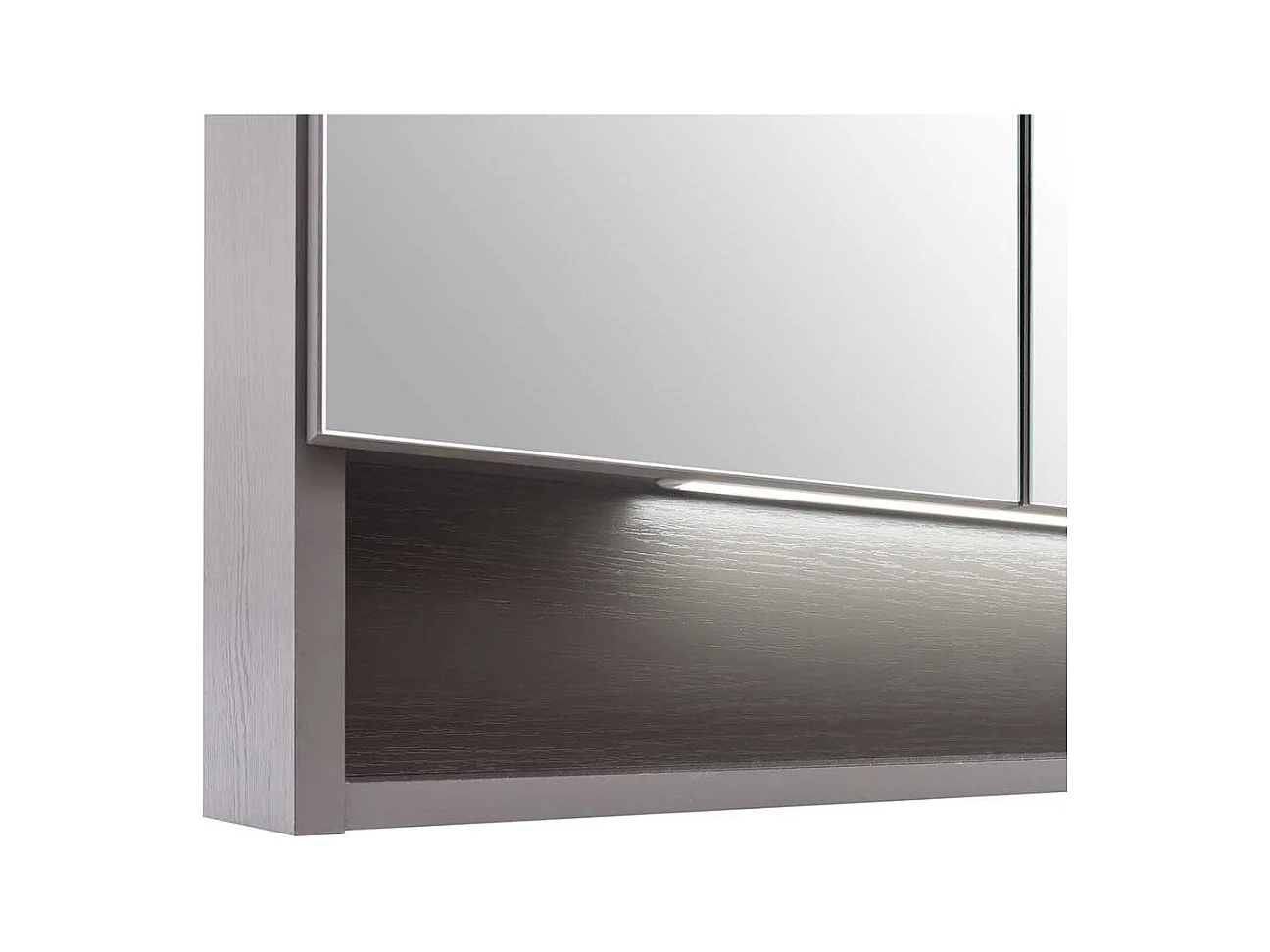 Großer Spiegelschrank mit LED Beleuchtung 120 cm breit