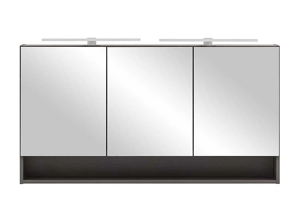 Großer Spiegelschrank mit LED Beleuchtung 120 cm breit