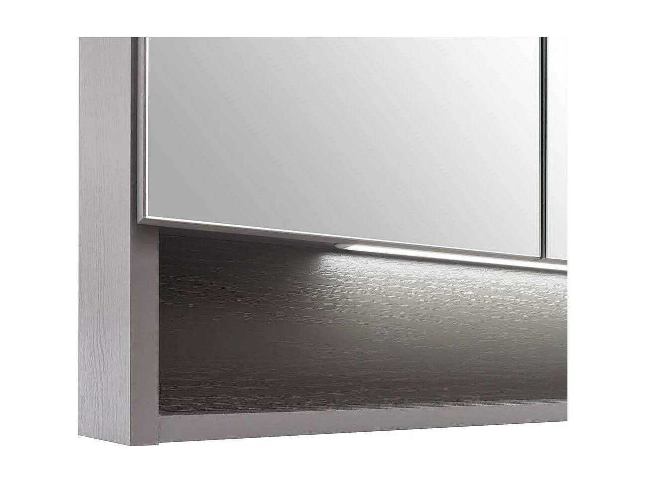 Großer Spiegelschrank mit LED Beleuchtung 120 cm breit