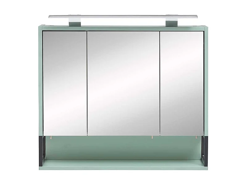 Badezimmer Spiegelschrank in Mintgrün 70 cm breit