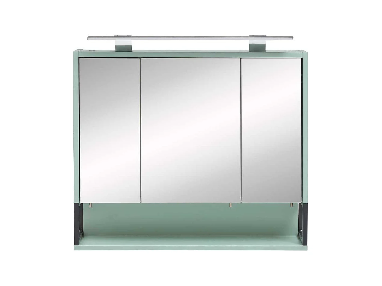 Badezimmer Spiegelschrank in Mintgrün 70 cm breit